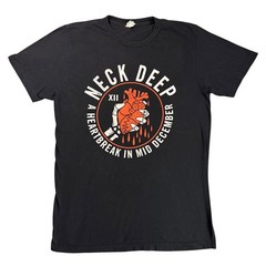 Neck Deep Band Black M T-Shirt Heartbreak In Mid December Album Promo Tour Music