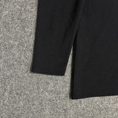 Travis Mathew Cloud Waffle Shirt Size XL Crewneck Textured Knit Long Sleeve Blk