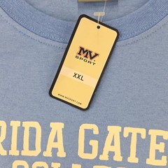 MV Sport Shirt Mens XXL Blue Florida Gateway College Short Sleeve Crew Neck