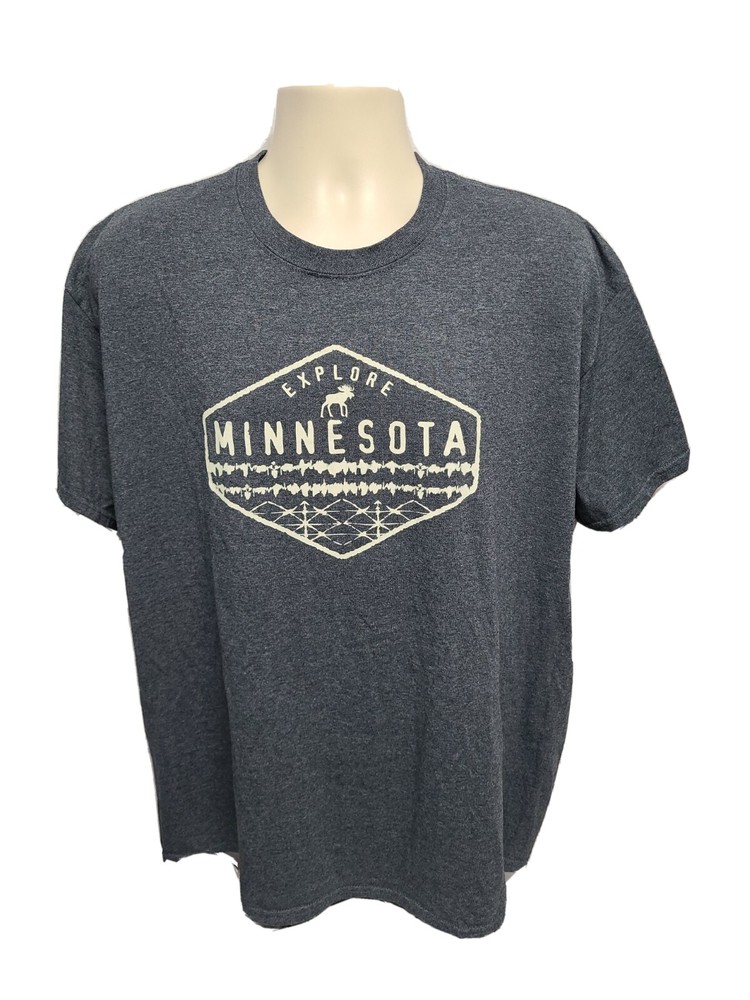 Explore Minnesota Adult Gray XL TShirt
