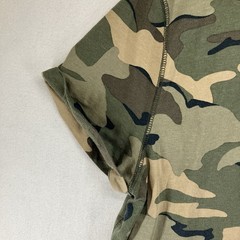 Hollister Mens Camo Curved Hem Tee Shirt Green Camouflage Medium Must Have