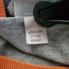 Vtg Y2K Old Navy 43 T-Shirt Men’s XL Gray Ringer Collar Made In USA