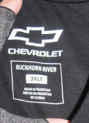 NWT- CHEVROLET “TIRE TRACKS USA FLAG” S/S BLACK T-SHIRT MEN’S 3XLT