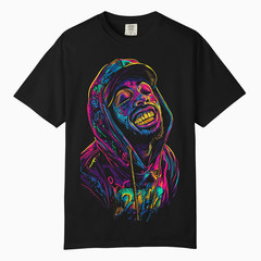 Pop Neon Graffiti Graphic Tee, Comfort Colors T Shirt, Unisex Streetwear Tee