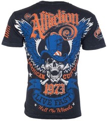 $58 AFFLICTION American Customs STRAIGHT SIX Short Sleeve Slim Fit T-shirt NWT
