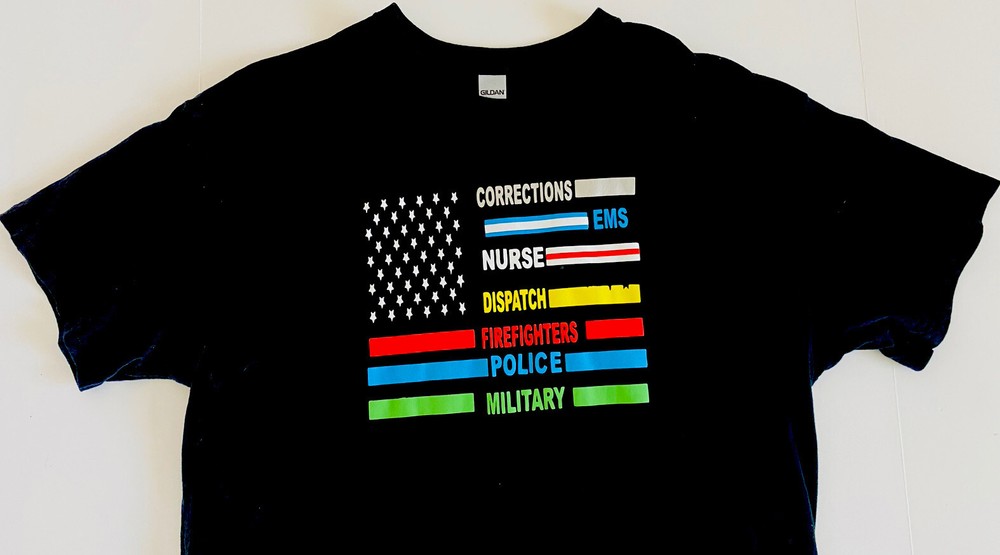 Support Police Military Firefighters Nurses Dispatch Tee T-Shirt