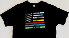 Support Police Military Firefighters Nurses Dispatch Tee T-Shirt