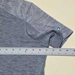 KUHL Mens Gray Textured Knit Performance Short Sleeve T-Shirt Size Medium Sports