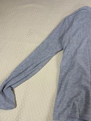 NN07 No Nationality Shirt Clive Waffle Knit Thermal Long | Gray | Size XL