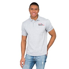 Adult Mens 40 Year Old Virgin Smart Tech Logo Costume Polo Shirt T-shirt Tee