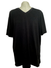 BANANA REPUBLIC ECO PREMIUM WASH Black Short Sleeve V-Neck T-Shirt Sz XL