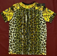 Versace Medusa Leopard Baroque Print T-Shirt Black Gold Style Tee Size 3XL