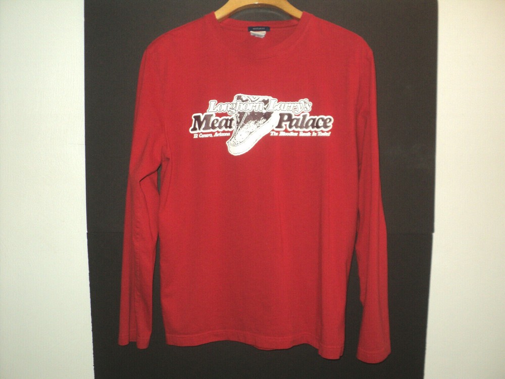 Old Navy Longhorn Larry’s Meat Palace Top Men’s M Top Red El Centro, Az Shirt