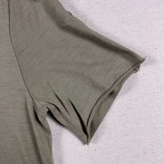 Rag & Bone T Shirt Mens Large 0 Wool Olive Green Raw Hems