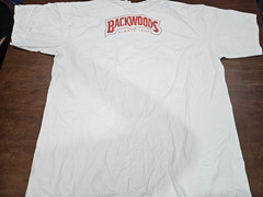 Backwoods Cigars White Tshirt Size 3XL