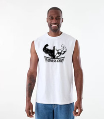 UNISEX MEN WOMENS TEE SLEEVELESS TSHIRT FITNESS GYM EXERCISE MUSCLES WORKOUT