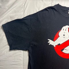 Ghostbusters Classic Logo Graphic T Shirt Mens 2XL Black 2008 Movie Promo Tee