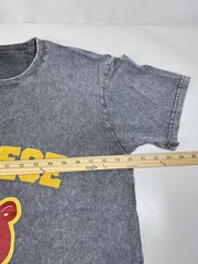 Kanye West The College Dropout Bear T-Shirt Men M Gray Acid Wash Graphic Tee