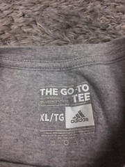 Adidas Shirt Mens Size XL Gray International 03 Go To Tee SS