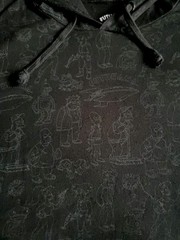 Futurama Hoodie Adult Small Short Sleeve Lootcrate Black Drawstring All Over