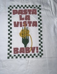 graphic t-shirt, mens, pasta la vista print