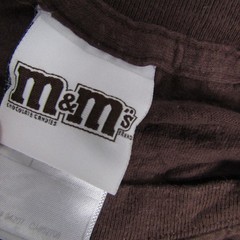 M&Ms Milk Chocolate Shirt Mens Medium Brown Candy Graphic Tee Logo 2009 Mars
