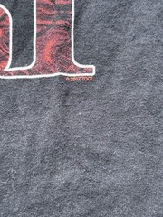 Vintage 2007 TOOL T Shirt 10,000 Days Tour Los Angeles Red Eyes Black 3XL