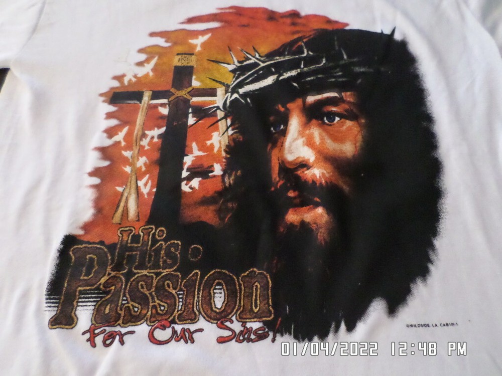 NEW T-Shirt: His Passion For Our Sins w/ Christ : Lots of sizes & colors S-5XL