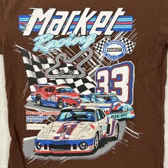 China Town Market T-Shirt Mens Small Brown Racing Race Car Motorsports