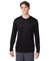 Hanes 482L Adult 100% Poly Cool DRI With FreshIQ Long Sleeve Performance T-Shirt