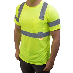 Class 3 Reflective Safety Yellow/ Orange Short Sleeve T-Shirt HIGH VIZ-S9081/2