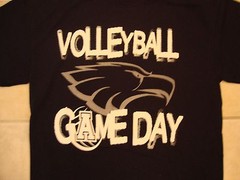 Allen High School Volleyball Game Day “Rise to the Occasion” Navy T Shirt M