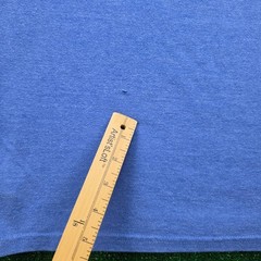BURLEBO The Fly Life Graphic Pocket Tshirt Mens Medium Blue Fly Fishing Lure