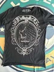 Diesel Y2K Black T-Shirt Men’s Small Tee Retro Design 100% Cotton Casual Smart
