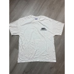 Lost TV Show Film Crew Shirt Hanes Heavyweight White Final Season Hawaii Large