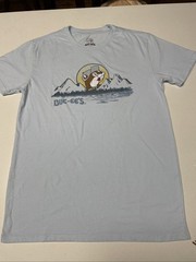 Buc-ee’s Blue Short Sleeve Men’s Size Large T-Shirt Graphic Tee Cotton Blend