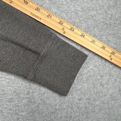 Banana Republic Long Sleeve Henley Casual Waffle Knit Gray Mens Medium