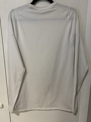 DSG Men’s Cold Weather Compression Crew Neck Top White Base Layer Size Large