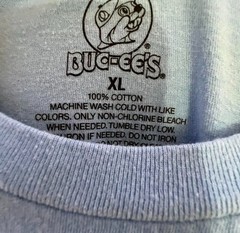 Buc-ees Tshirt USA Liberty Light Blue XL Great Condition