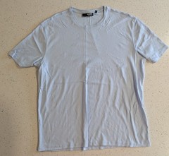 Murano Liquid Luxury Men’s T-Shirt in light blue Sz Lg Cotton Crew Neck
