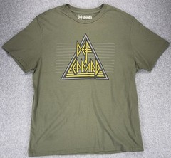 Def Leppard 2024 Official Licensed Graphic Tee Shirt Men’s LRG [L] Olive Green