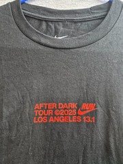 Nike After Dark Rum Tour 2025 Los Angeles T Shirt Mens Small Black Logo Graphic