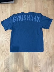 Gymshark Men’s Sz XL Blue Power T-Shirt Cotton Blend Short Sleeve