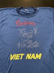 VTG Saigon Vietnam Tourism T-Shirt, Blue, Size: XXL (Fits Smaller)