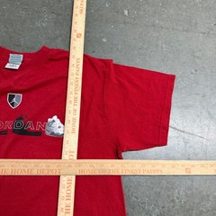 Jordan Brand Mens Red Air Jordan Sneaker Graphic T-Shirt Jumpman Logo Size Large