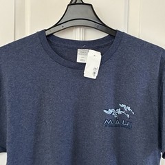 Maui Hawaii Shirt Adult Large Blue Tropical Surfing Casual Outdoor Men