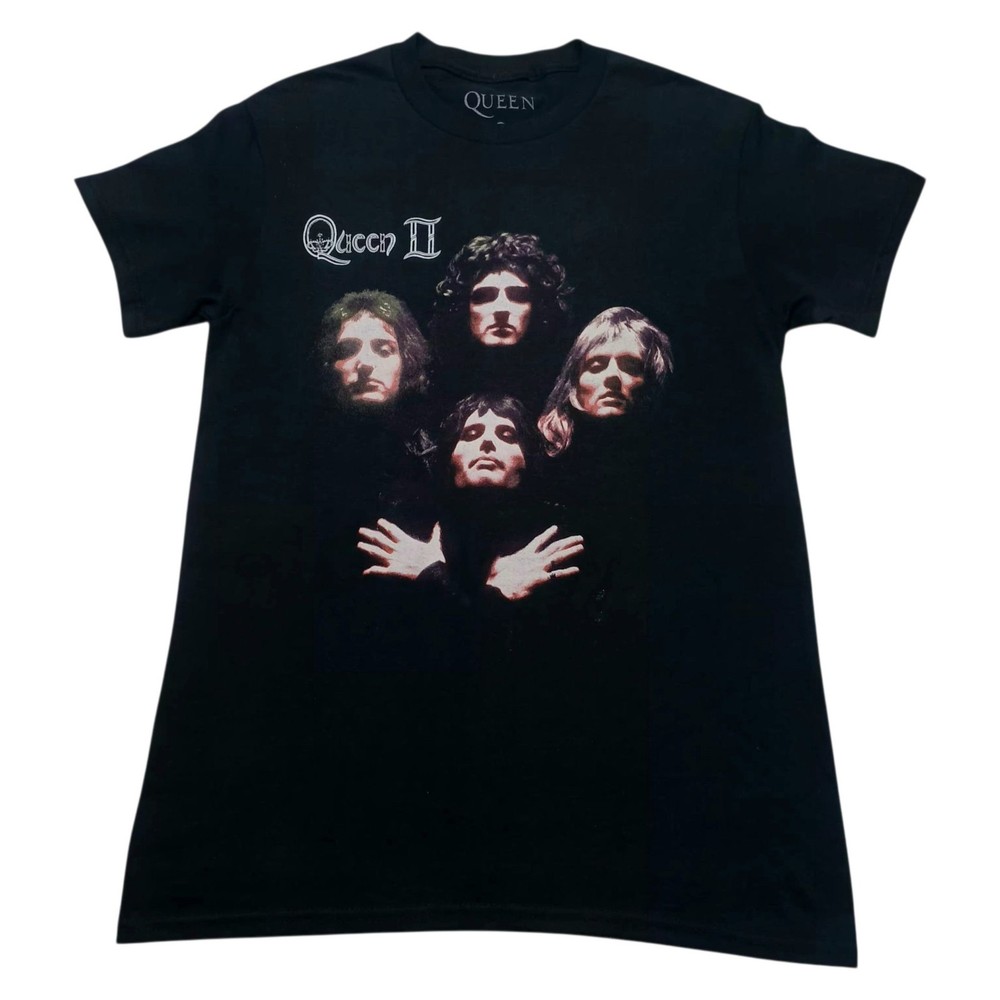 Queen Band T-Shirt Mens SMALL Bohemian Rapshody Black Double Sided NEW NWOT