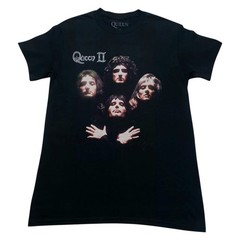 Queen Band T-Shirt Mens SMALL Bohemian Rapshody Black Double Sided NEW NWOT