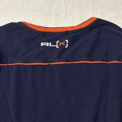 RLX Ralph Lauren Shirt Mens Size Large Blue Orange Long Sleeve Y2K 100% Cotton
