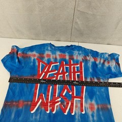 Deathwish Skateboarding Shirt Mens L Blue Tie Dye Logo Graphic Skater Streetwear